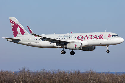 Aircraft A7-AHT photo via Planespotters